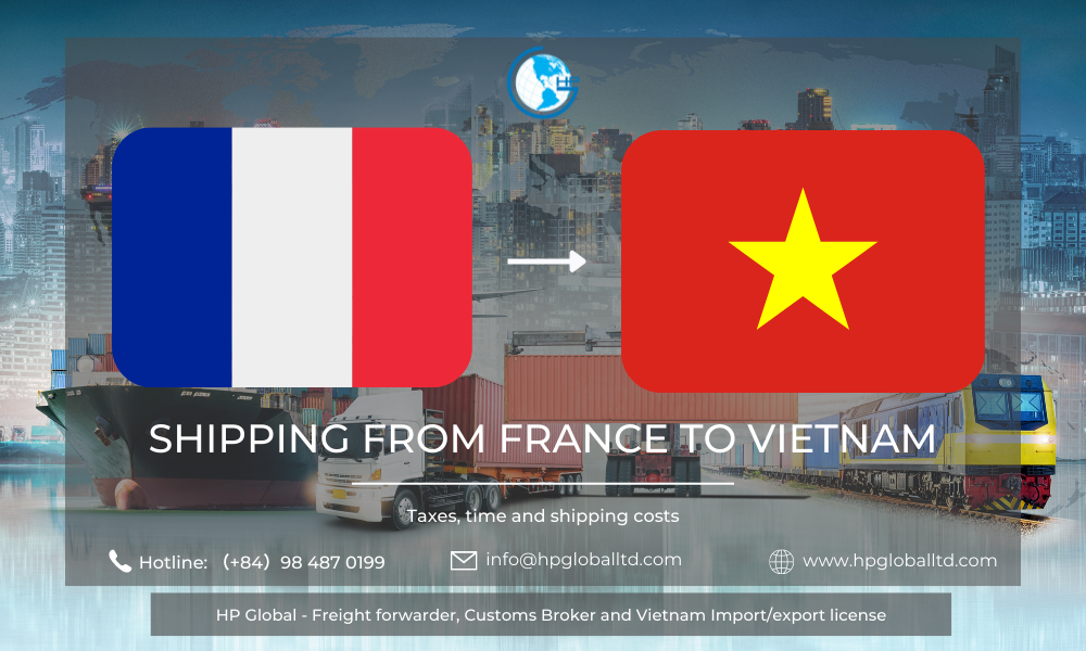 Shipping from France to Vietnam