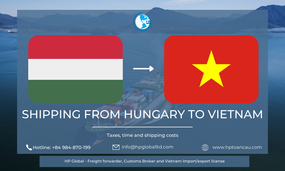 freight from Hungary to Vietnam