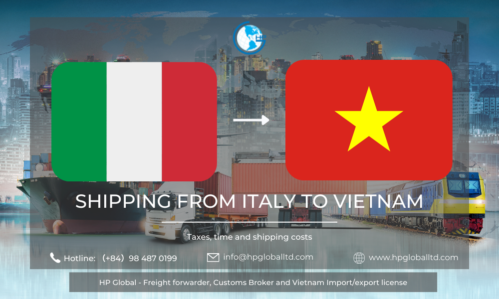 Shipping from Italy to Vietnam