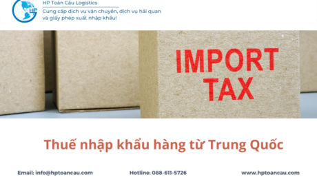 Thuế nhập khẩu hàng từ Trung Quốc