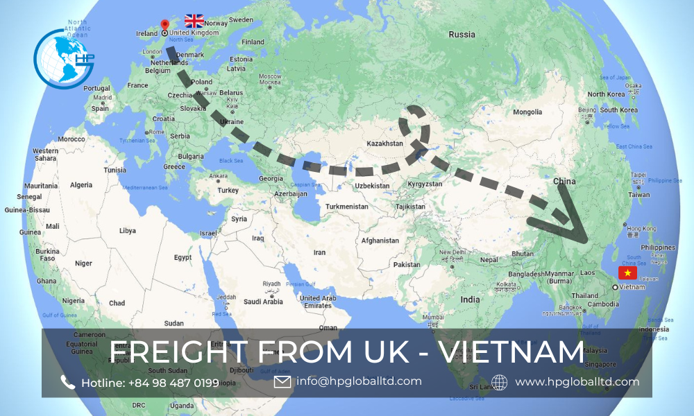 Freight from UK to Vietnam
