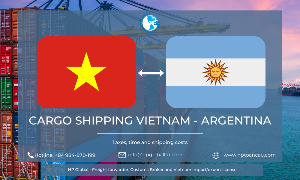 Cargo shipping Vietnam Argentina
