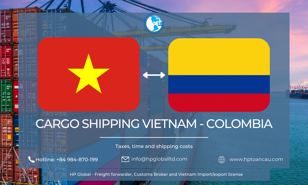 Cargo shipping Vietnam - Colombia
