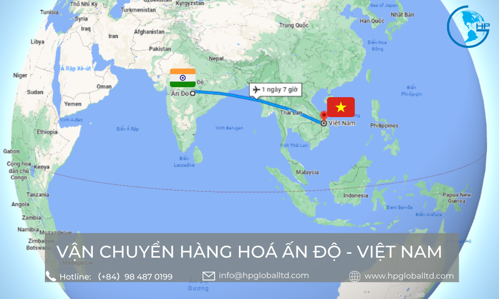 Cước vận chuyển Ấn Độ - Việt Nam