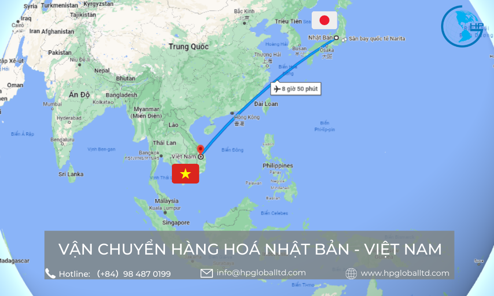 Cước vận chuyển Nhật Bản - Việt Nam