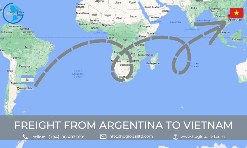 Freight from Argentina to VietNam