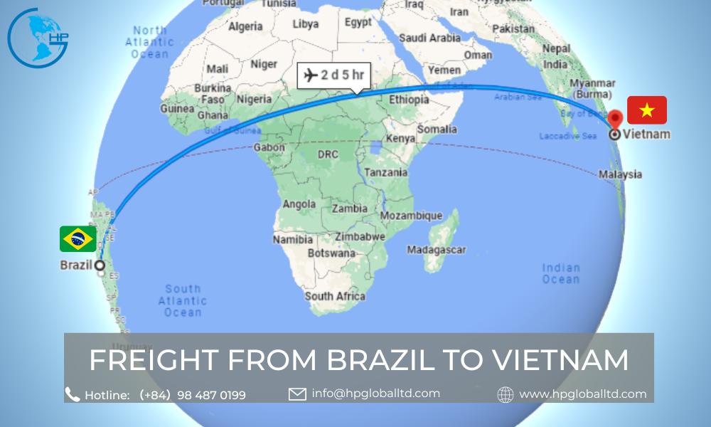 Freight from Brazil to VietNam
