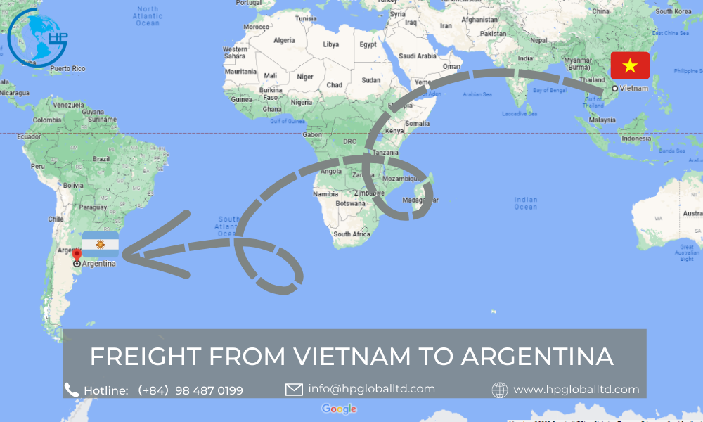 Freight from Vietnam to Argentina