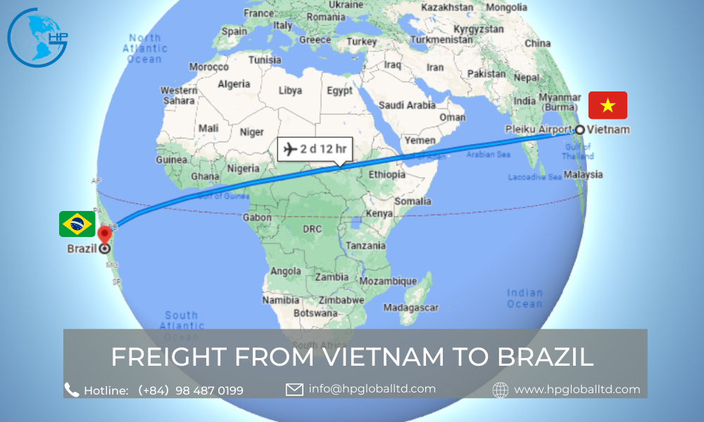 Freight from Vietnam to Brazil