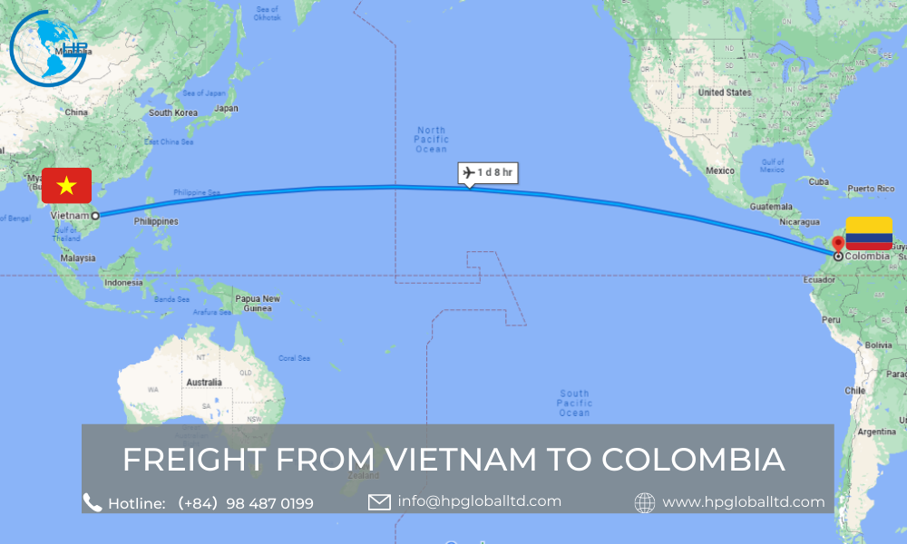 Freight from Vietnam to Colombia