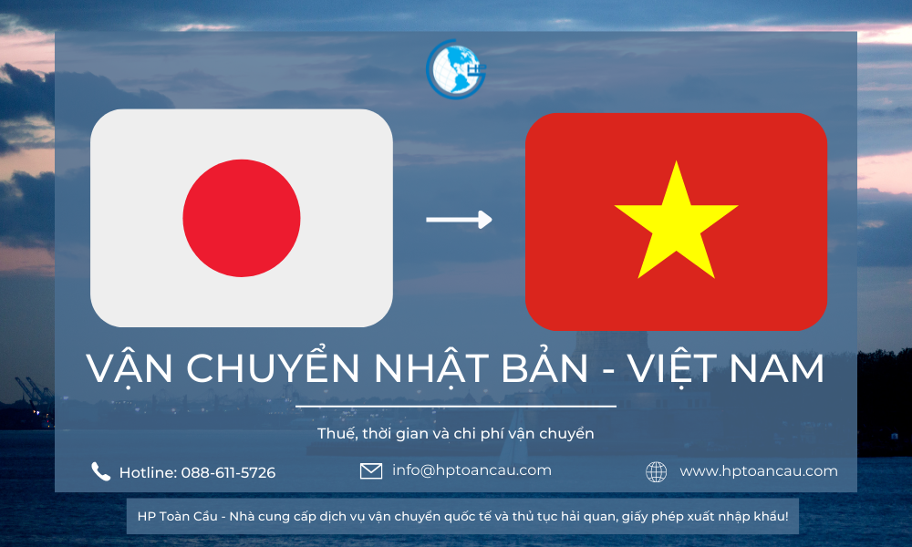 Giá vận chuyển hàng hóa nhập khẩu Nhật Bản – Việt Nam