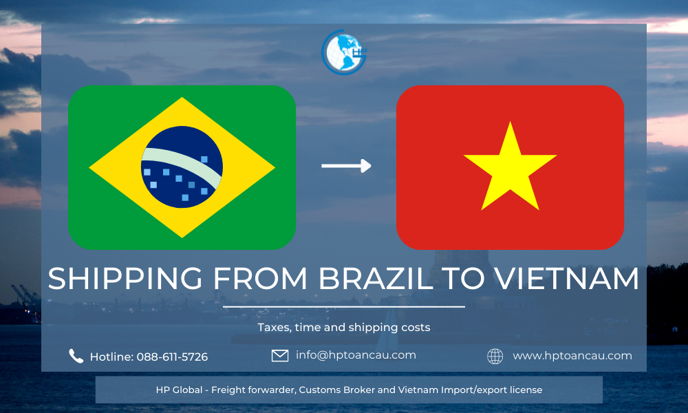 Shipping from Brazil to Vietnam