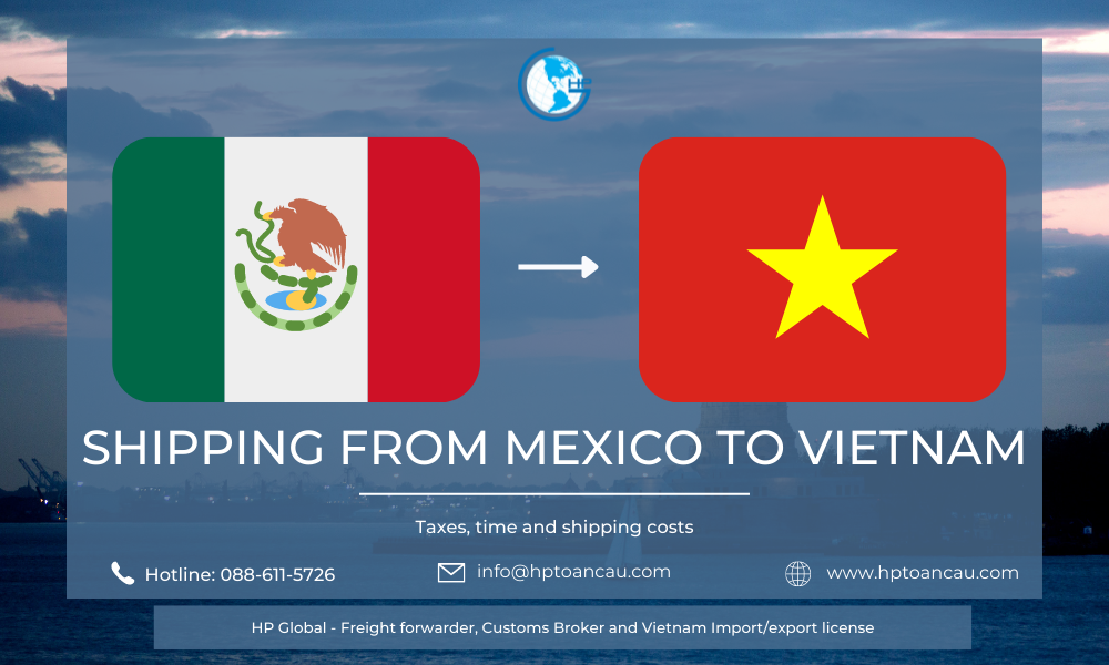 Shipping from Mexico to Vietnam