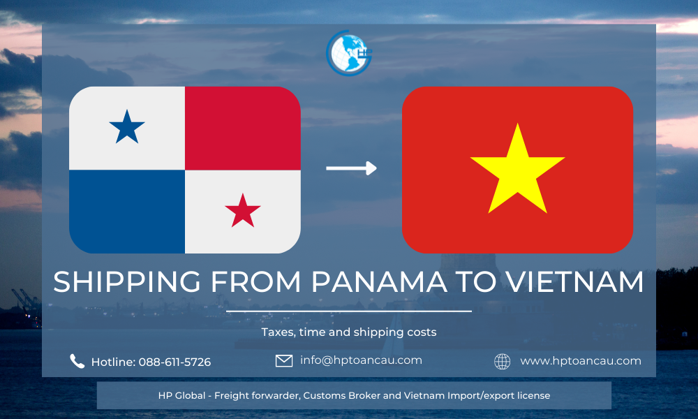 Shipping from Panama to Vietnam