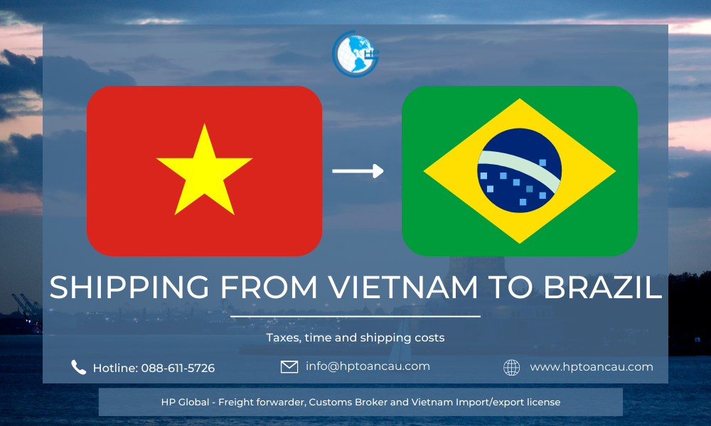 Shipping from Vietnam to Brazil