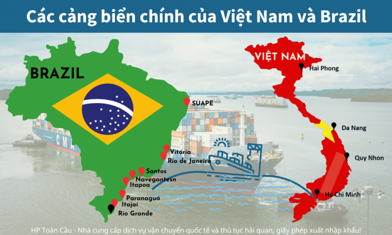 Vnvut Vận chuyển hàng hóa Việt Nam Brazil – Logistics HP Toàn Cầu
