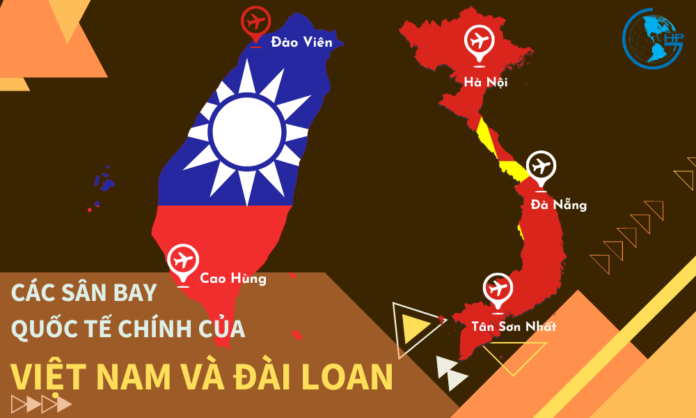 Các sân bay quốc tế chính của Việt Nam và Đài Loan