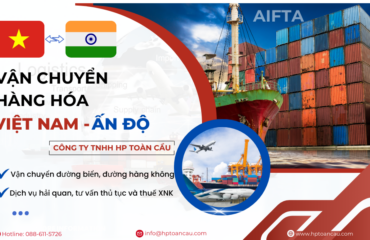 Dịch vụ vận chuyển hàng hóa Việt Nam - Ấn Độ