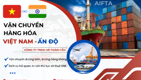 Dịch vụ vận chuyển hàng hóa Việt Nam - Ấn Độ