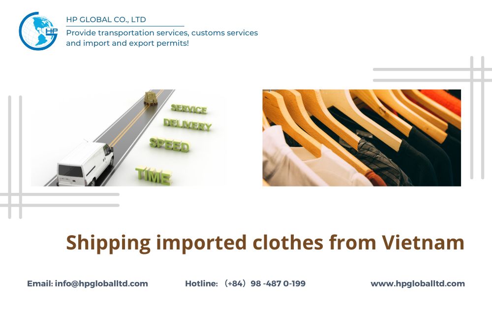 Shipping imported clothes from Vietnam