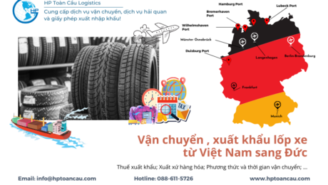 Vận chuyển Lốp xe xuất khẩu từ Việt Nam sang ĐỨC