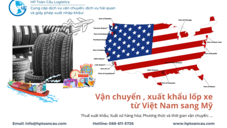 Vận chuyển Lốp xe xuất khẩu từ Việt Nam sang MỸ