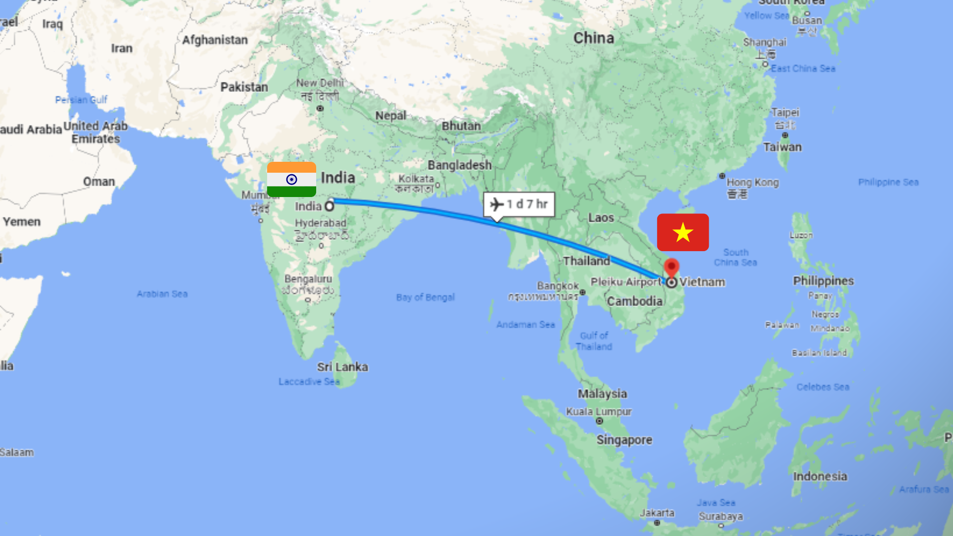 Shipping from Vietnam to India - Logistics HP Global Vietnam