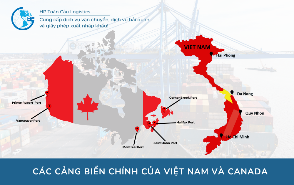 Các cảng biển chính của Canada