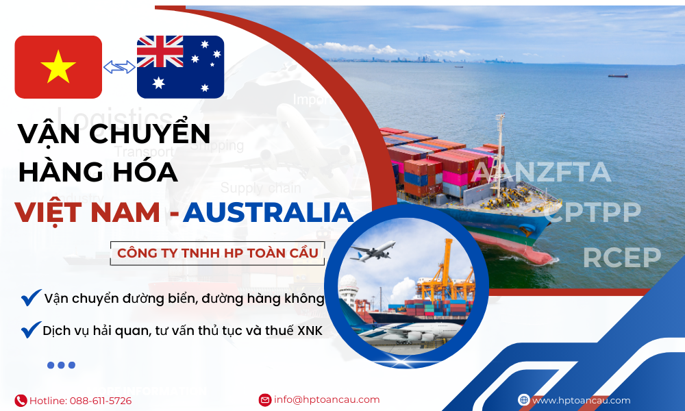 Vận chuyển hàng hóa Việt Nam - Australia