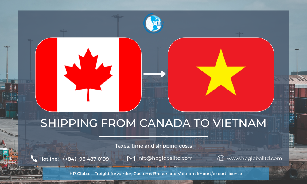 Shipping from Canada to Vietnam