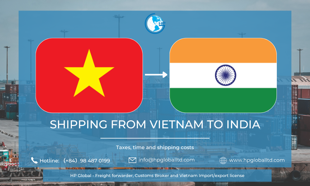 Shipping from Vietnam to India