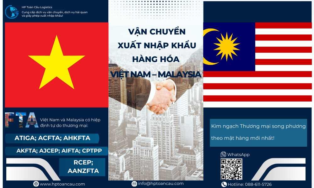 Vận Chuyển Xuất Nhập Khẩu Hàng Hóa Việt Nam - Malaysia