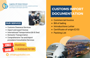 Customs import documentation