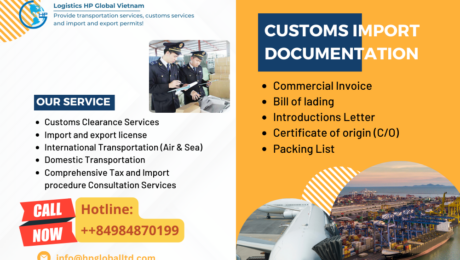 Customs import documentation