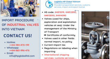 Import duty and procedures Industrial valves Vietnam