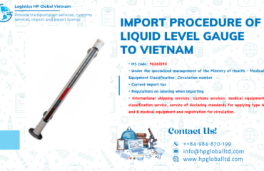 Import duty and procedures Liquid level gauge Vietnam