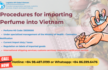 Import duty and procedures Perfume Vietnam