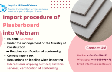 Import duty and procedures Plasterboard Vietnam