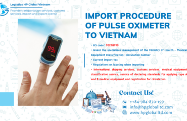 Import duty and procedures Pulse oximeter Vietnam
