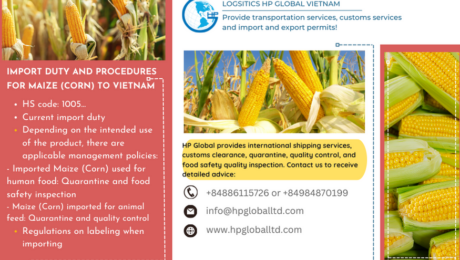 Procedures for importing Maize Corn to vietnam