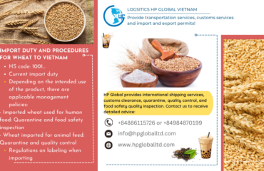 Procedures for importing wheat to vietnam
