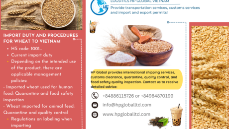 Procedures for importing wheat to vietnam