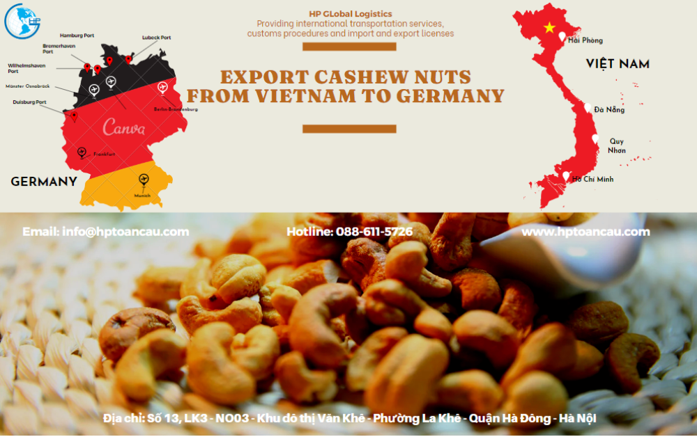 Shipping Cashew Nuts Vietnam to Germany