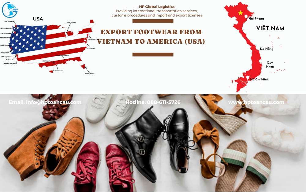 Shipping Footwear Vietnam to America (USA)