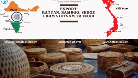 Shipping Rattan, Bamboo, Sedge Vietnam to India