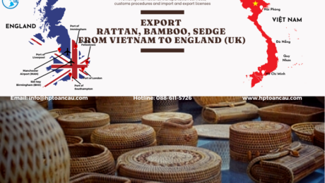 Shipping Rattan, Bamboo, Sedge Vietnam to England (UK)