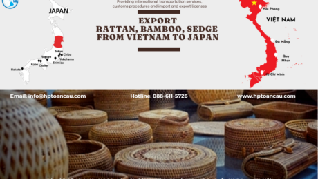 Shipping Rattan, Bamboo, Sedge Vietnam to Japan