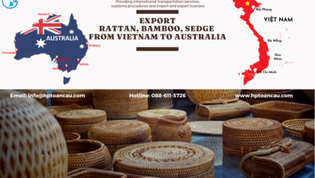 Shipping Rattan, Bamboo, Sedge Vietnam to Australia
