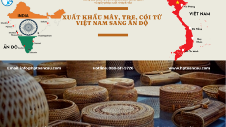 Vận chuyển Mây, tre, cói xuất khẩu từ Việt Nam sang Ấn Độ