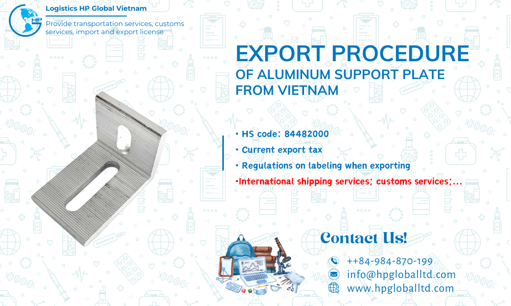 export Aluminum support plate from Vietnam